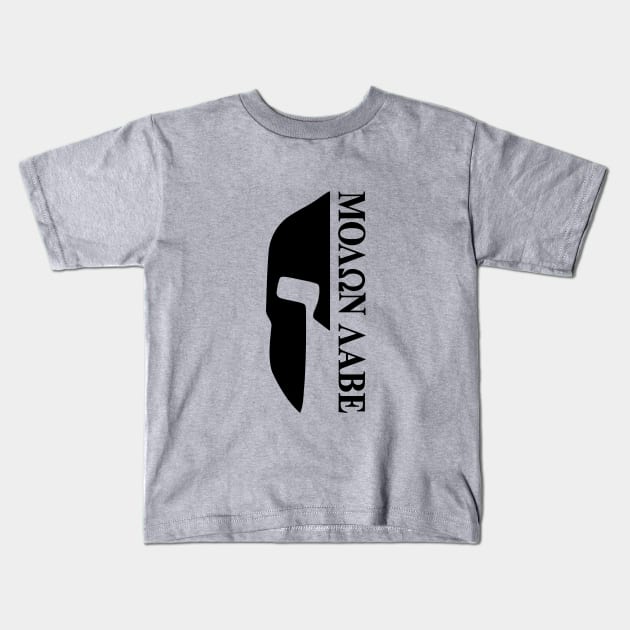 Mod.31 Molon Labe Greek Spartan Kids T-Shirt by parashop